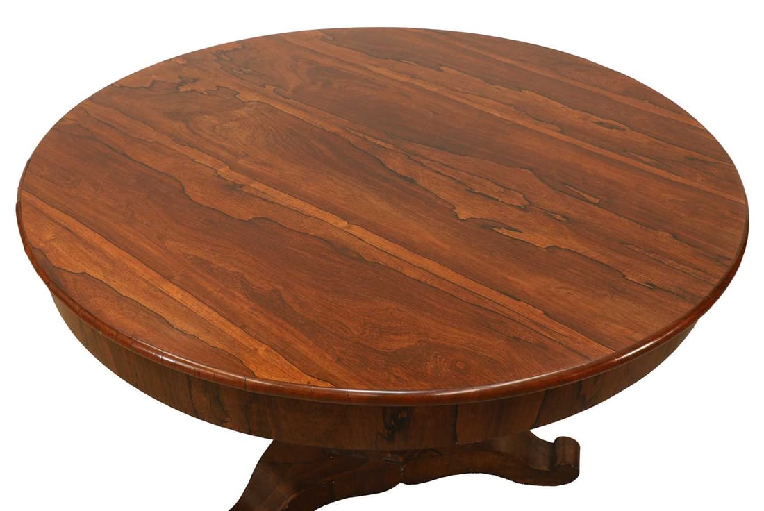 A rosewood centre table, mid 19th century, - 2