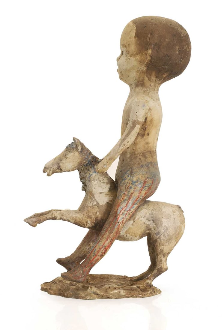 David Tolley (20th century), Horse and figure, - 2