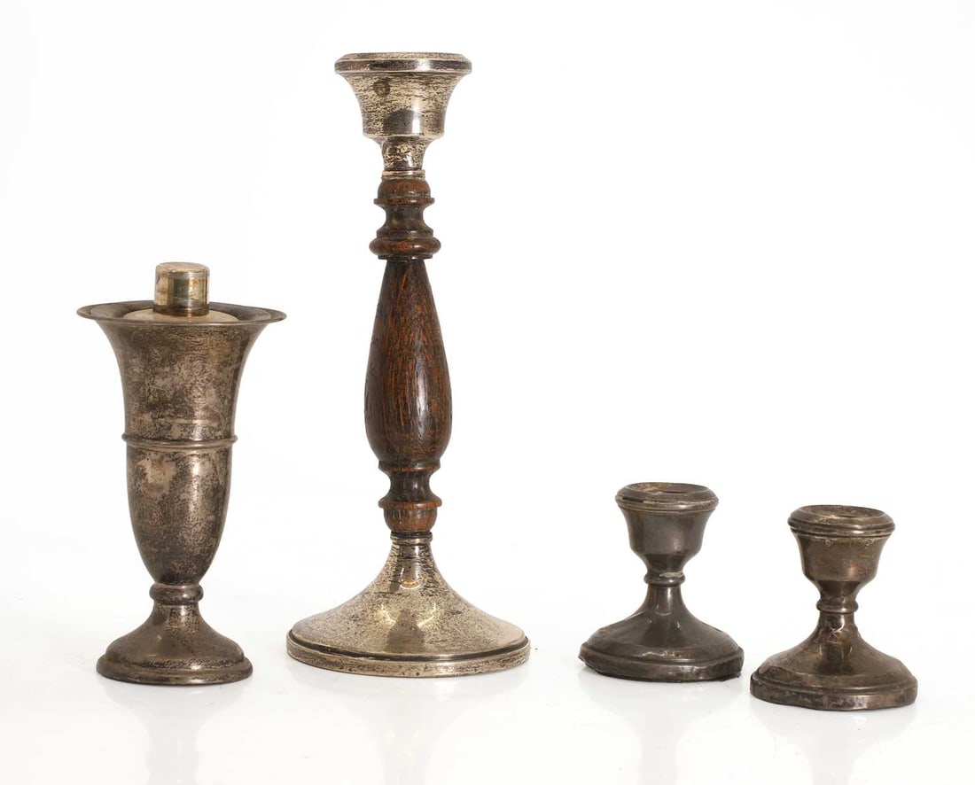 A group of silver candlesticks, (1 of 1)