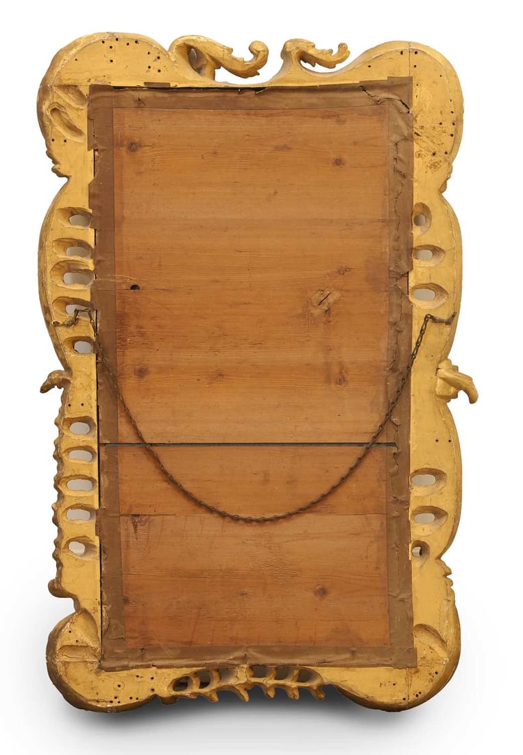 A gilt framed mirror, 19th century, - 2