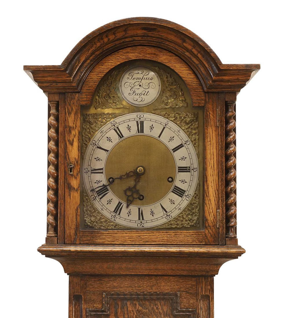A Westminster chiming grandmother clock, early 20th century, - 2