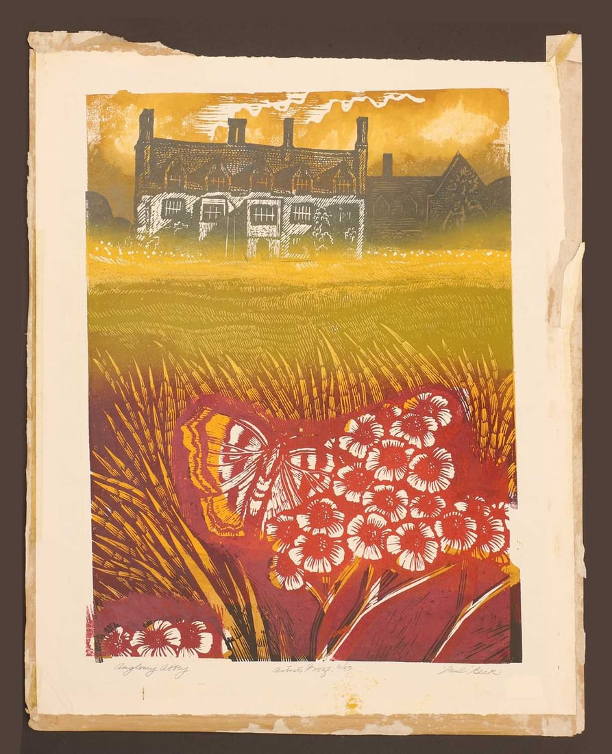 Paul Beck (British, b.1922) a collection of seven linocuts, - 2