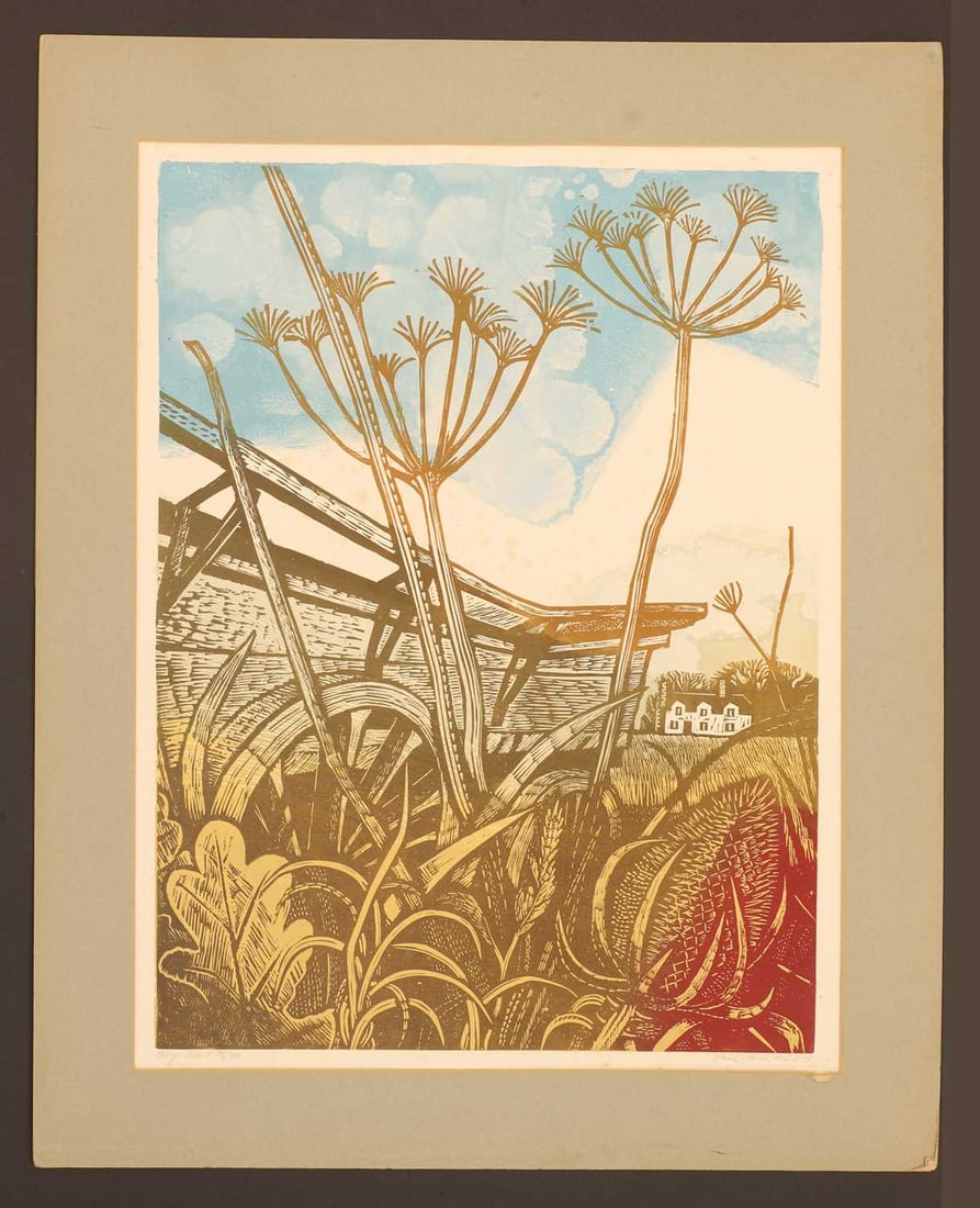 Paul Beck (British, b.1922) a collection of seven linocuts, - 6