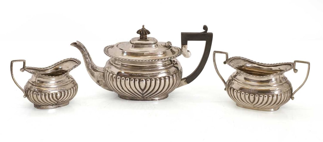 A silver tea service, (1 of 2)
