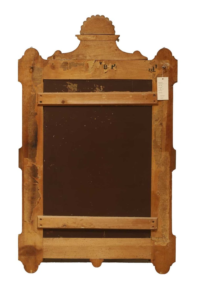 A stained maple mirror, 19th century, - 2