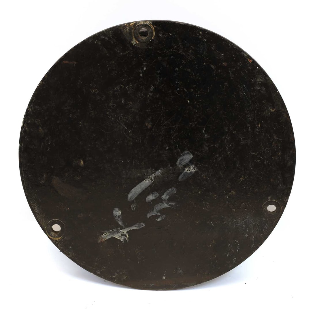 A World War II US Navy Mark II Type E 24-hour deck clock, by The Chelsea Clock Co., Boston, - 2