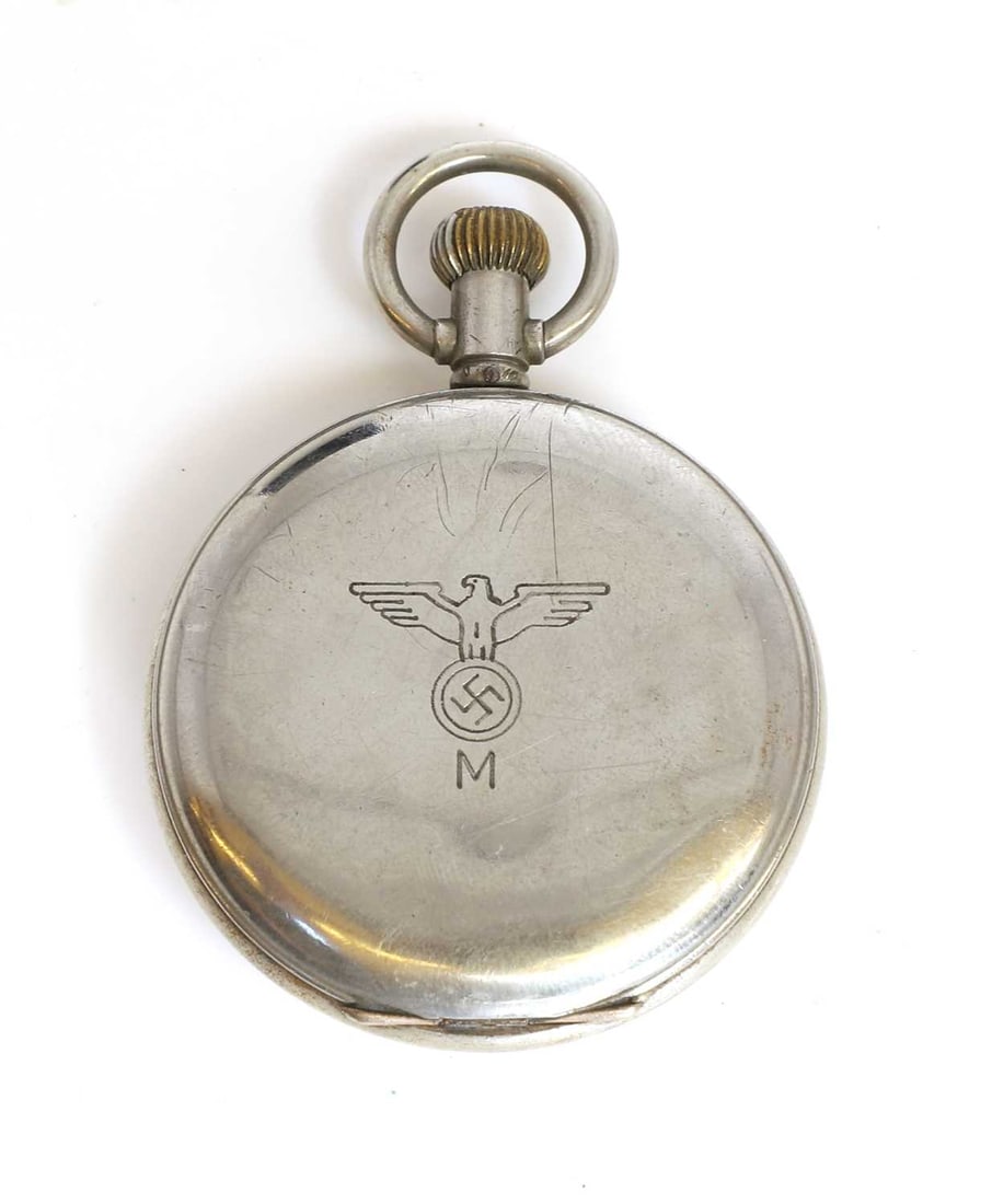 A German Kriegsmarine 30-second open face stop watch or torpedo timer, by Junghans, - 2