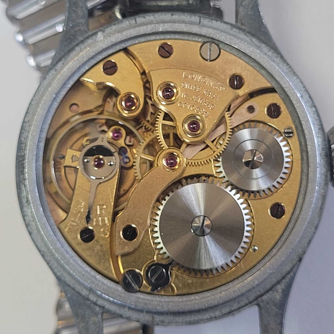 Longines, a WWII British RAF issued mechanical watch, - 3