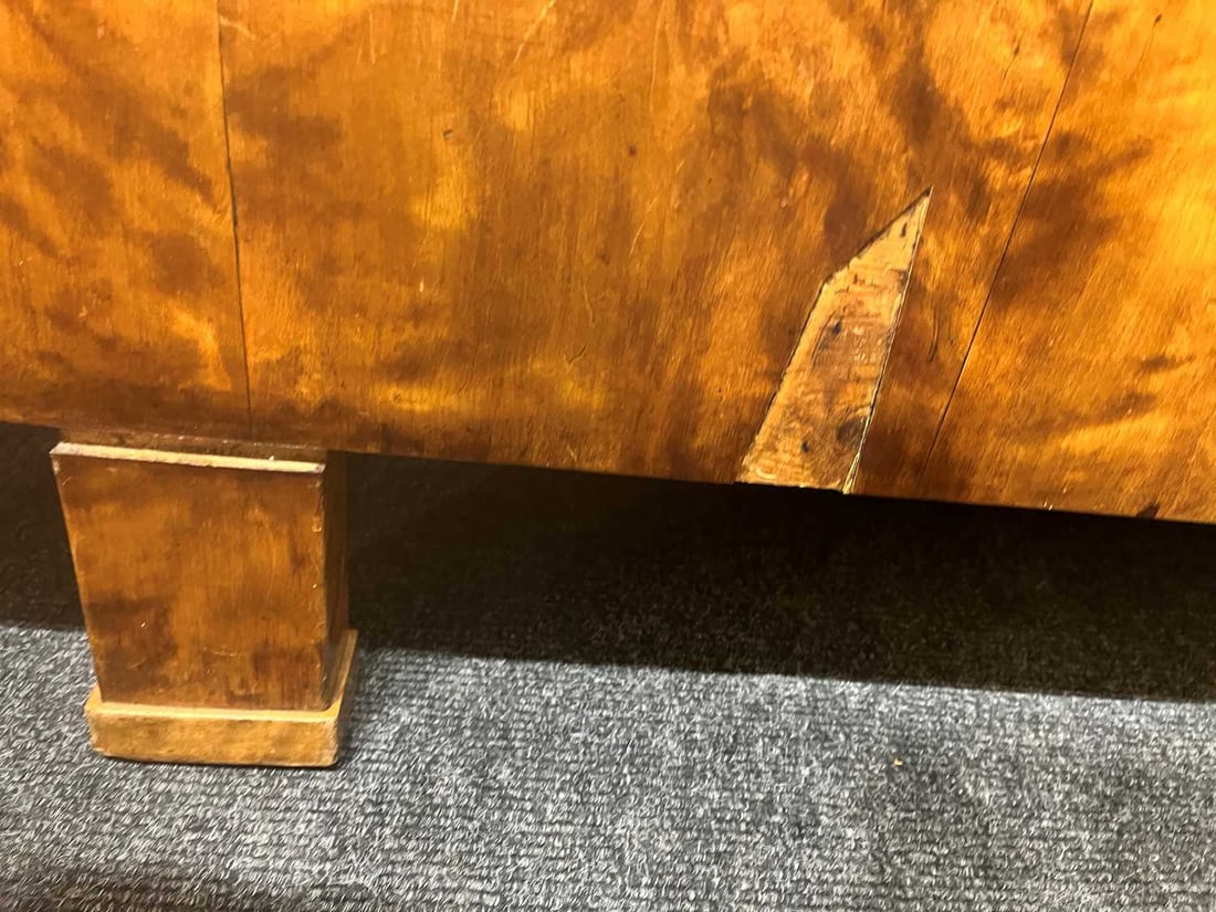 Biedermeier, a maple settee, - 4