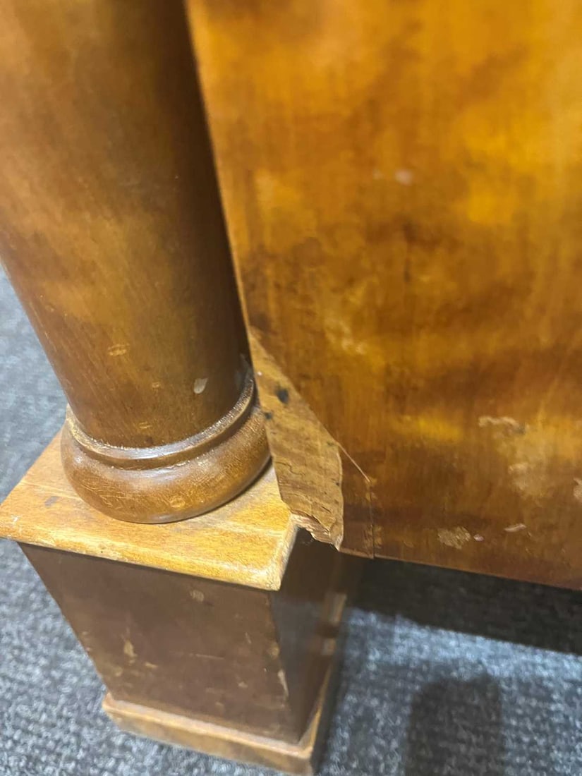 Biedermeier, a maple settee, - 6