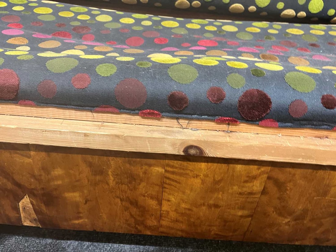 Biedermeier, a maple settee, - 7