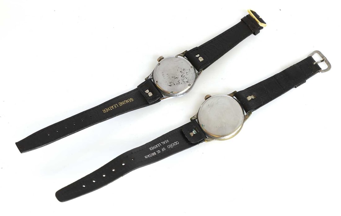 Two WWII German military-issue wristwatches, - 2