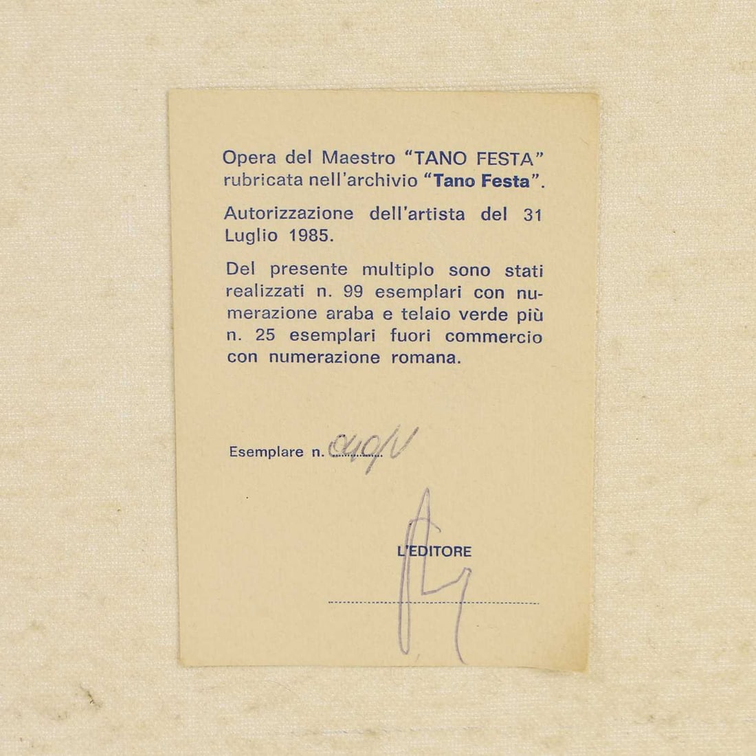 Tano Festa (Italian, 1938-1988) - 5