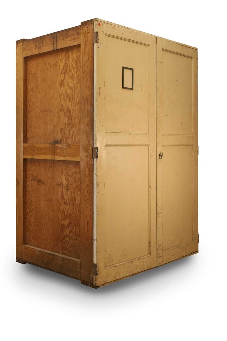 A pine plan cabinet, 20th century, - 5