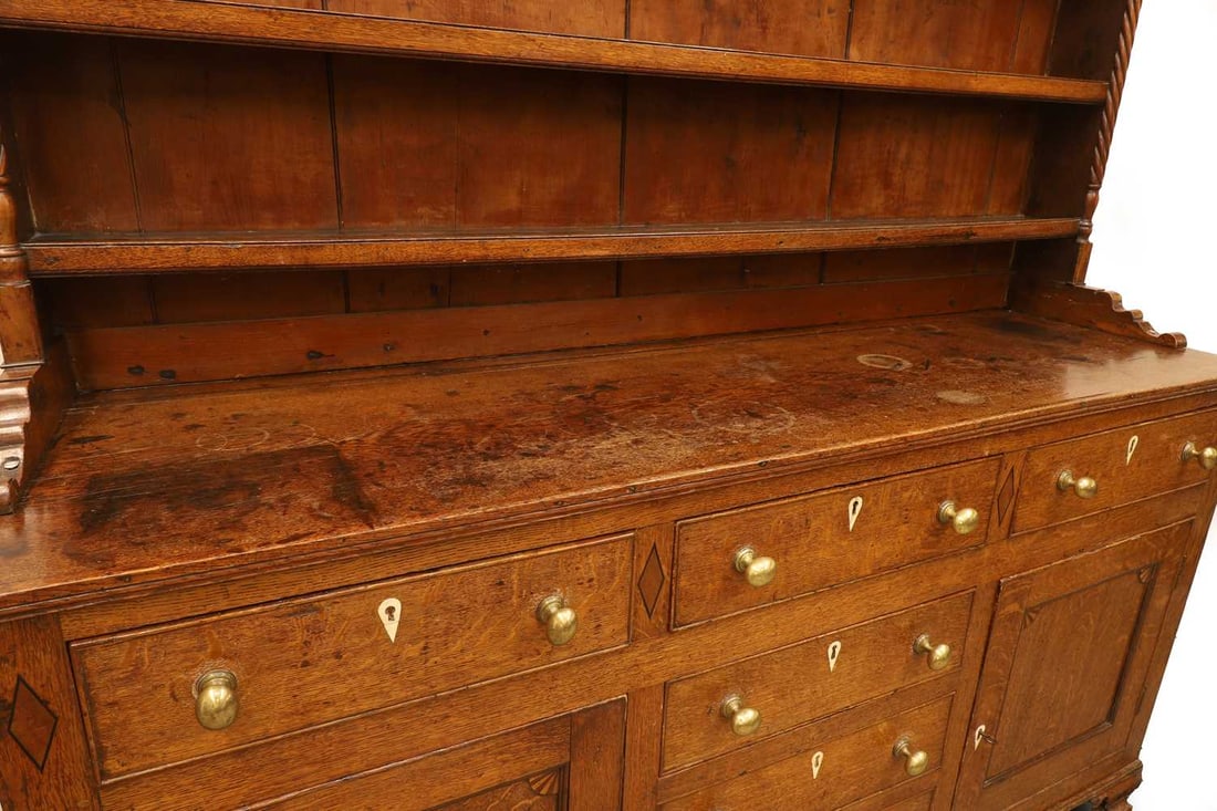 An Angelsey oak kitchen dresser, circa 1820, - 2