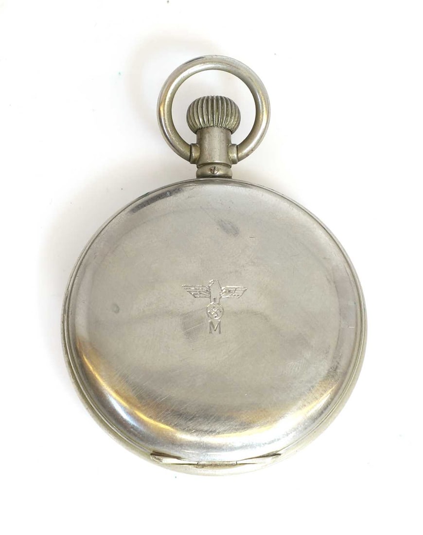 A German Kriegsmarine 30-second open face stop watch or torpedo timer, - 2