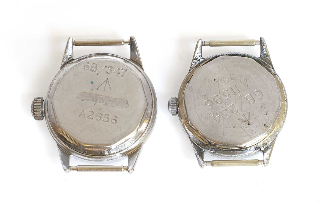 Two British military issue ATP mechanical wristwatches, one possibly by Bulova, - 2
