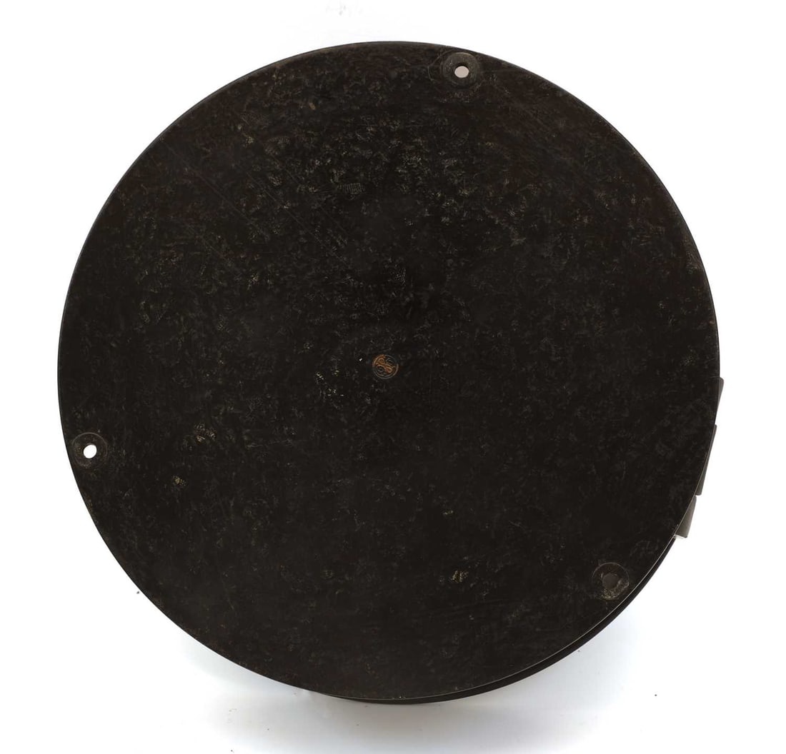 A World War II US Navy 24-hour bulk head clock, by Seth Thomas, - 2