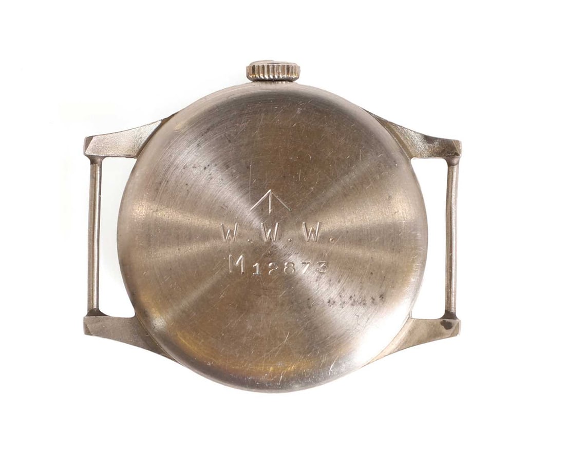 An IWC WWII stainless steel British military-issued ‘Dirty Dozen’ mechanical wristwatch, - 2