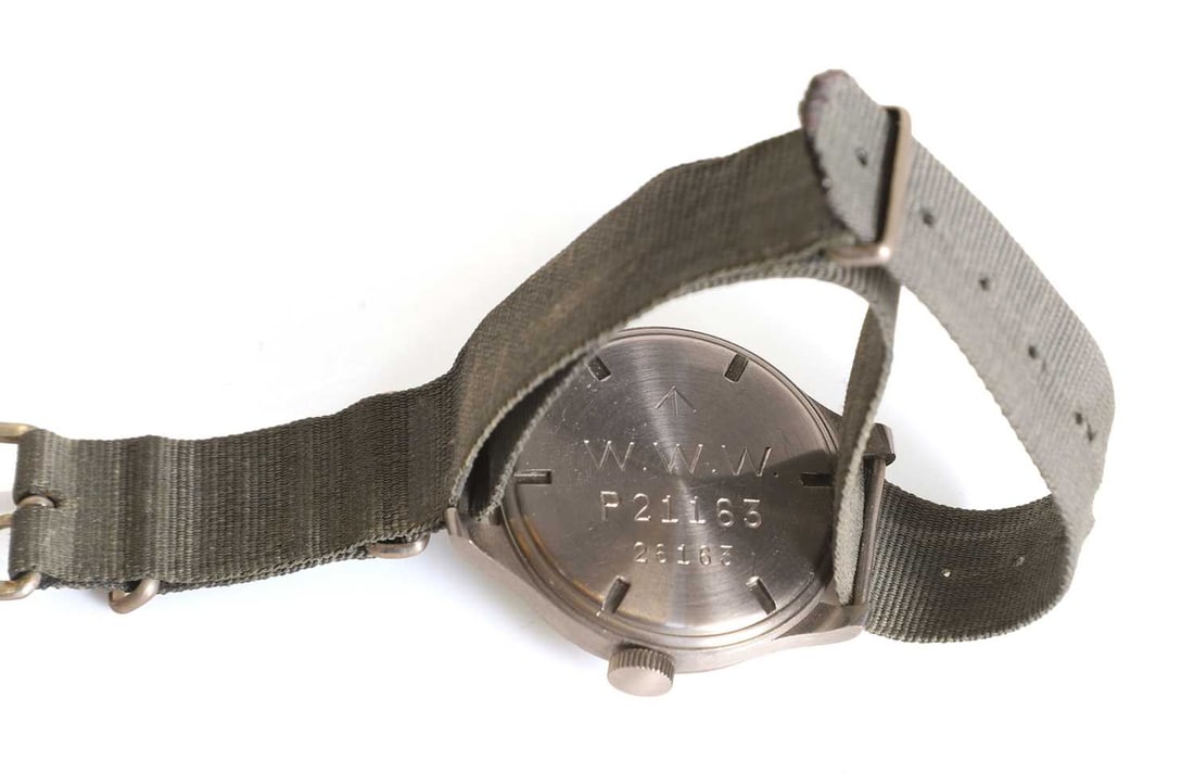 A Cyma stainless steel British military-issued ‘Dirty Dozen’ mechanical wristwatch, 1940 - 2