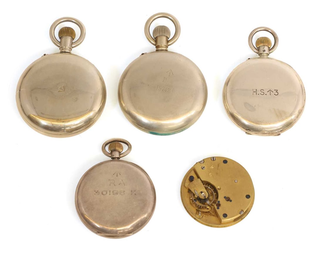 Three military pocket watches, by Ehrhardt, early 20th century, - 2