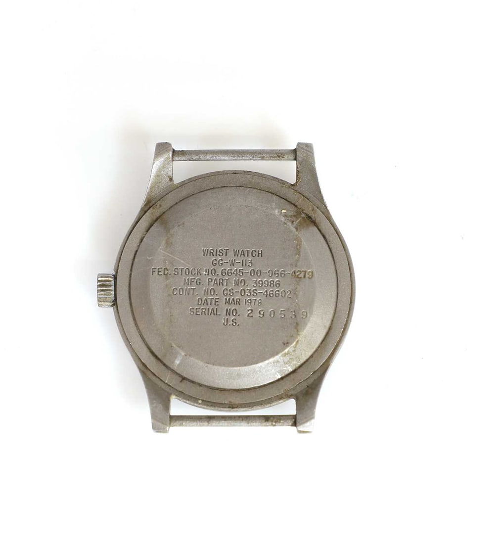A MWC GG-W-113 US military pattern stainless steel wristwatch, dated March 1978 - 2
