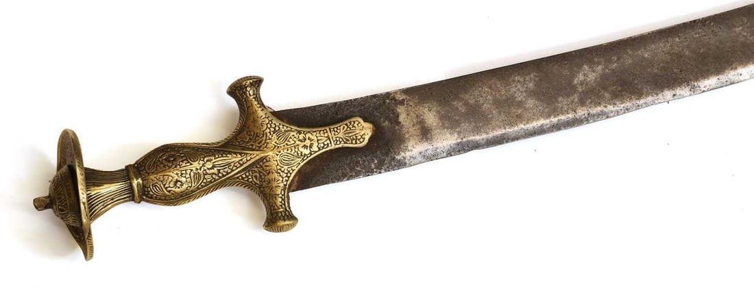 An Indian talwar sabre, probably 19th century, - 3