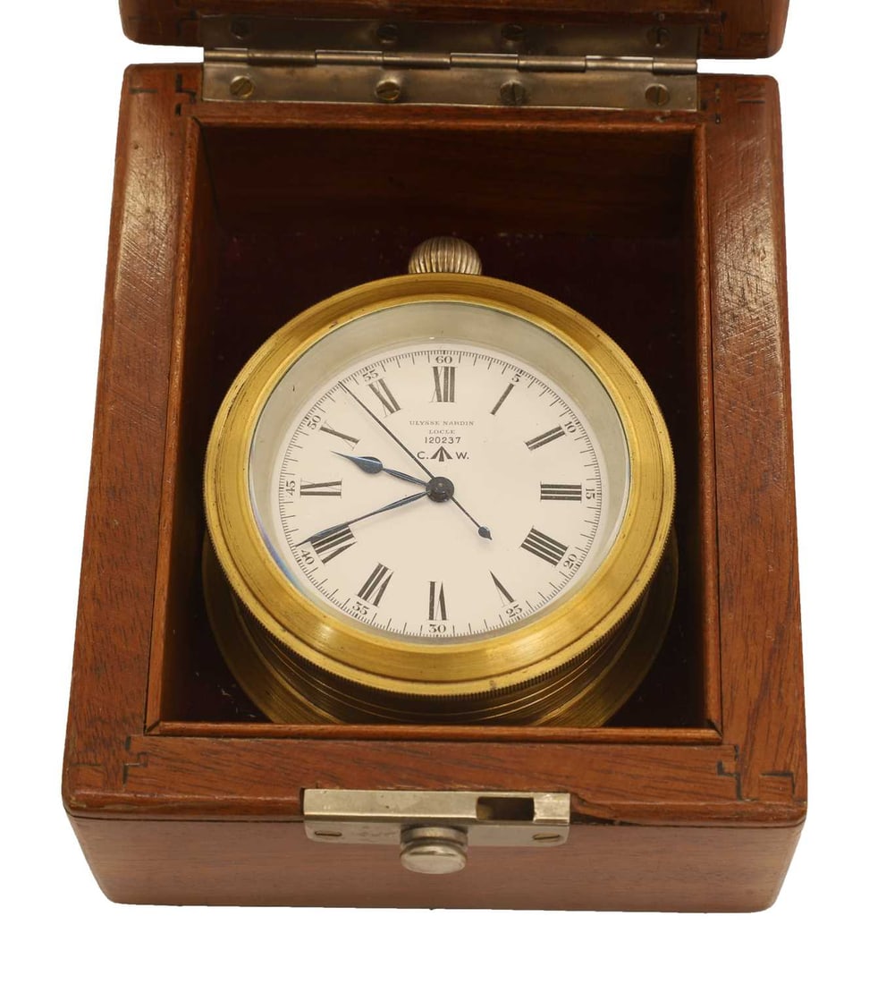 A WWII British Royal Navy chronometer deck watch, no.120237 - 2