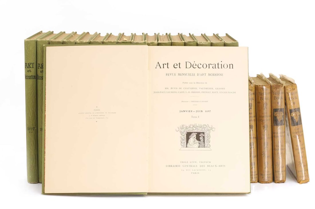 Art et Décoration. Revue mensuelle d'Art Modern. 17 Volumes, 1897-1905. - 2
