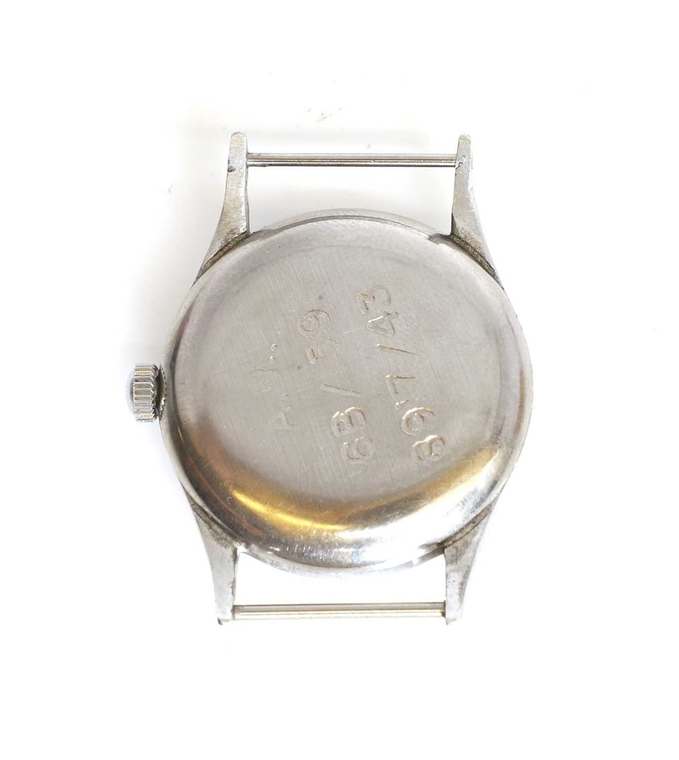 Omega, a stainless steel British RAF issued mechanical watch, - 2
