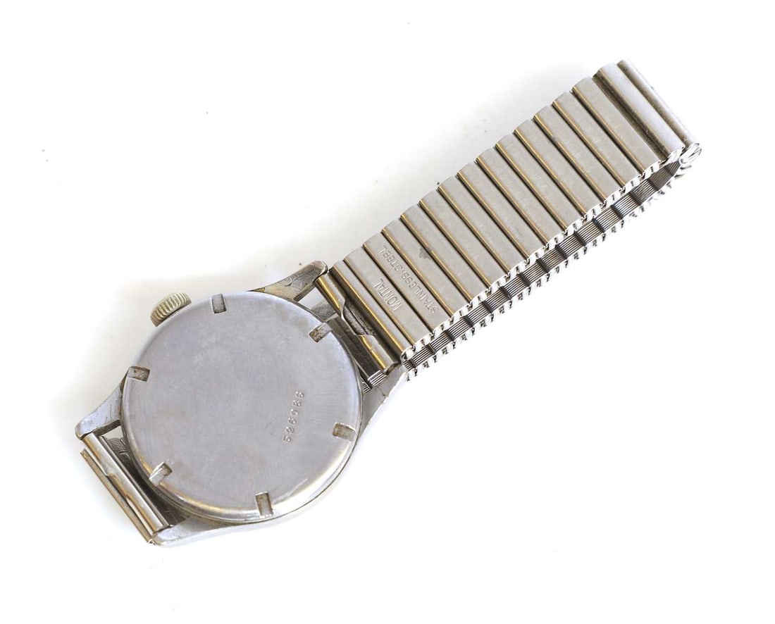 Zentra, a WWII German Kriegsmarine mechanical wristwatch, - 2