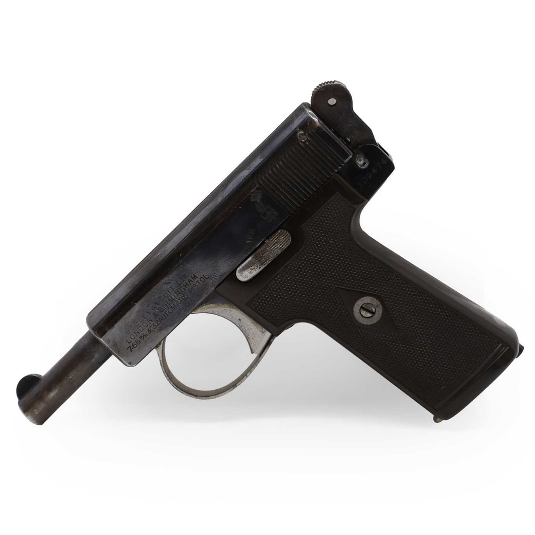 A deactivated Webley model 1908 semi-automatic pistol, 20th century, - 3