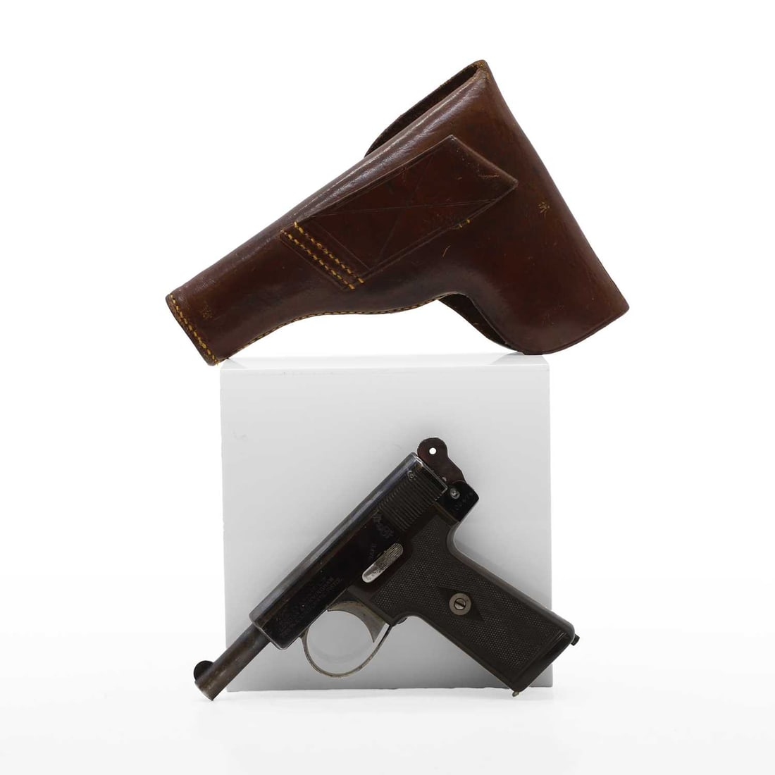 A deactivated Webley model 1908 semi-automatic pistol, 20th century, - 4