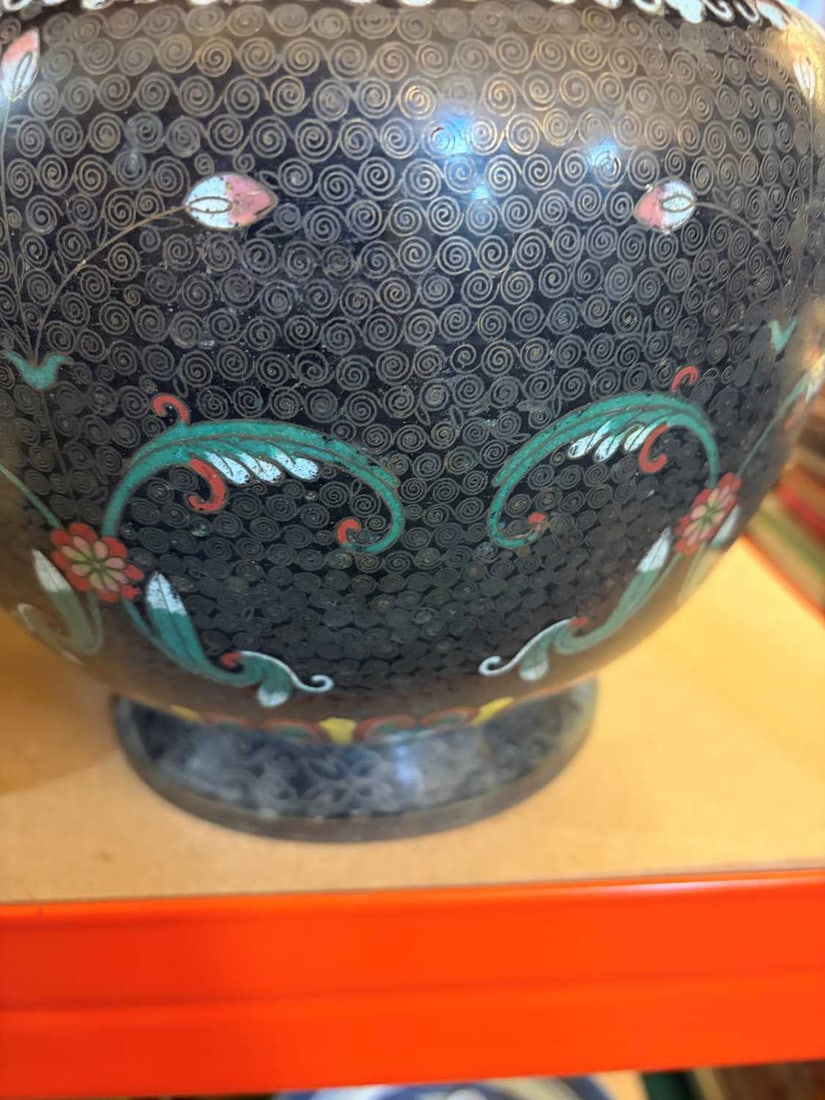 A Chinese cloisonné jardinière, Late 19th century, - 7