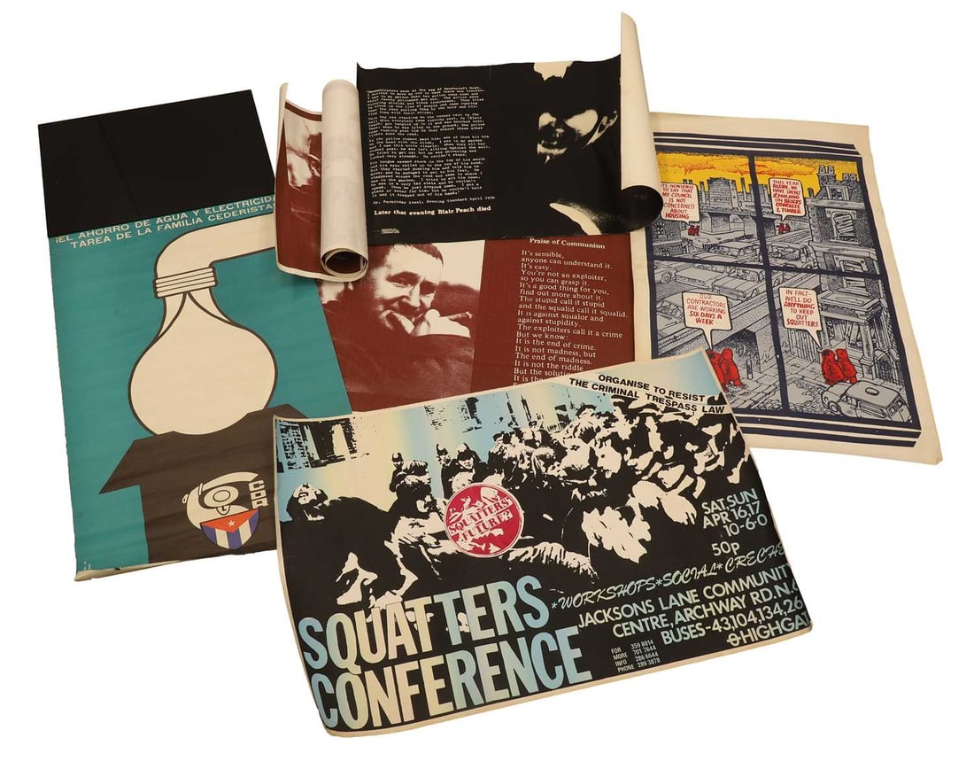 Political Posters: The Criminal Trespass Law and Communism circa late 1970s, (1 of 1)