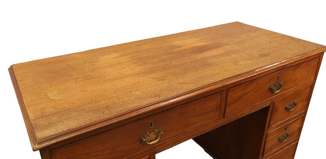 A George III mahogany desk, - 2