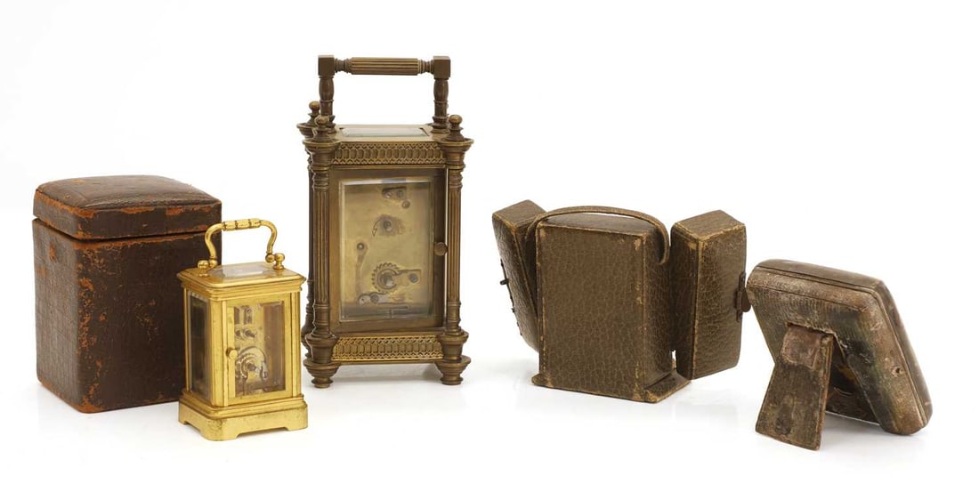 A collection of carriage clocks, 19th/20th century, - 2