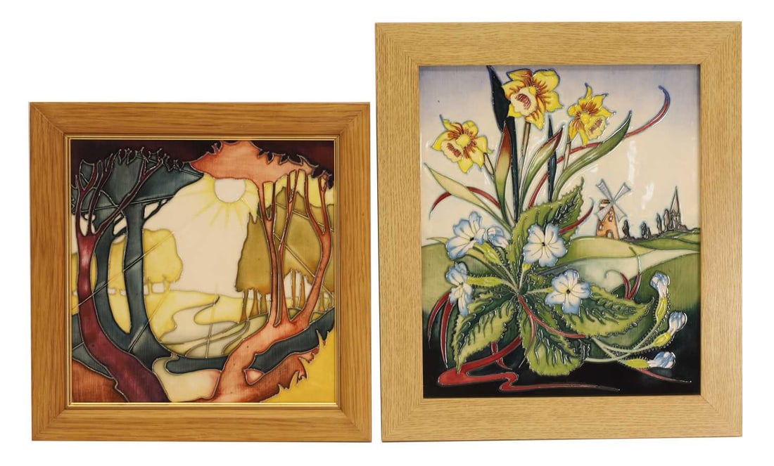 Two Moorcroft plaques, (1 of 1)