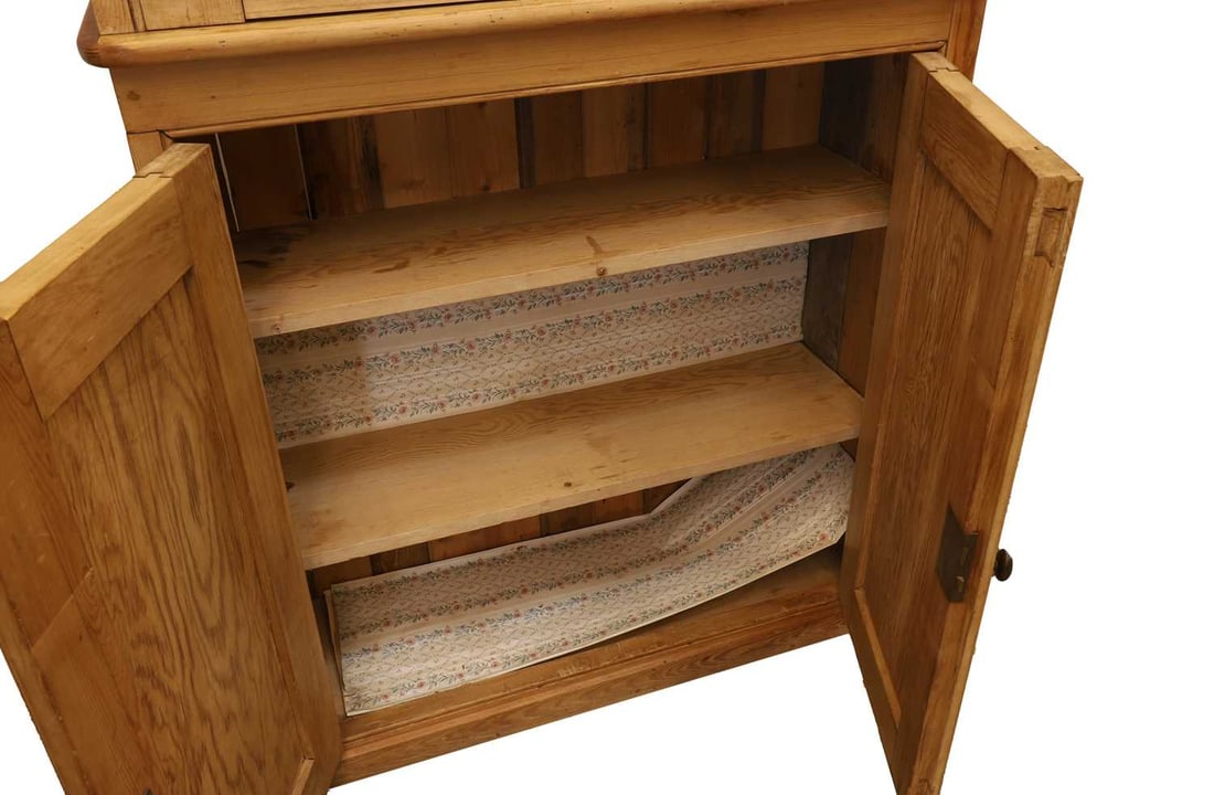 A Continental pine bookcase, late 19th century, - 2