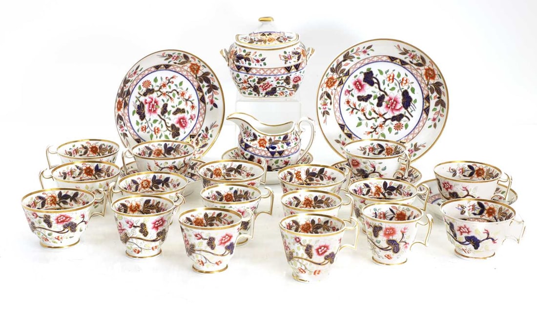A Spode part tea and coffee set, c.irca 1820-30, (1 of 2)