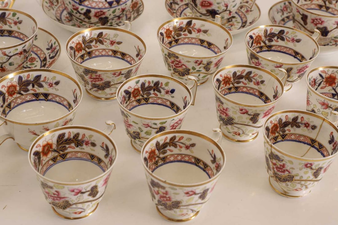 A Spode part tea and coffee set, c.irca 1820-30, - 2
