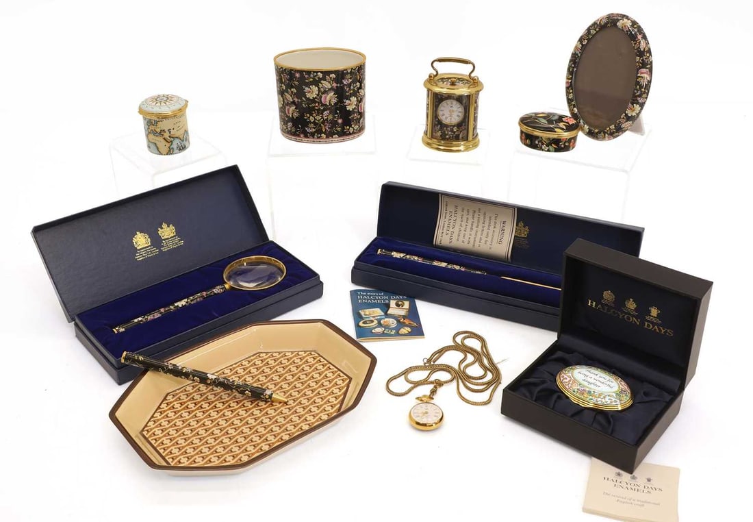 A collection of Halcyon Days items, (1 of 1)