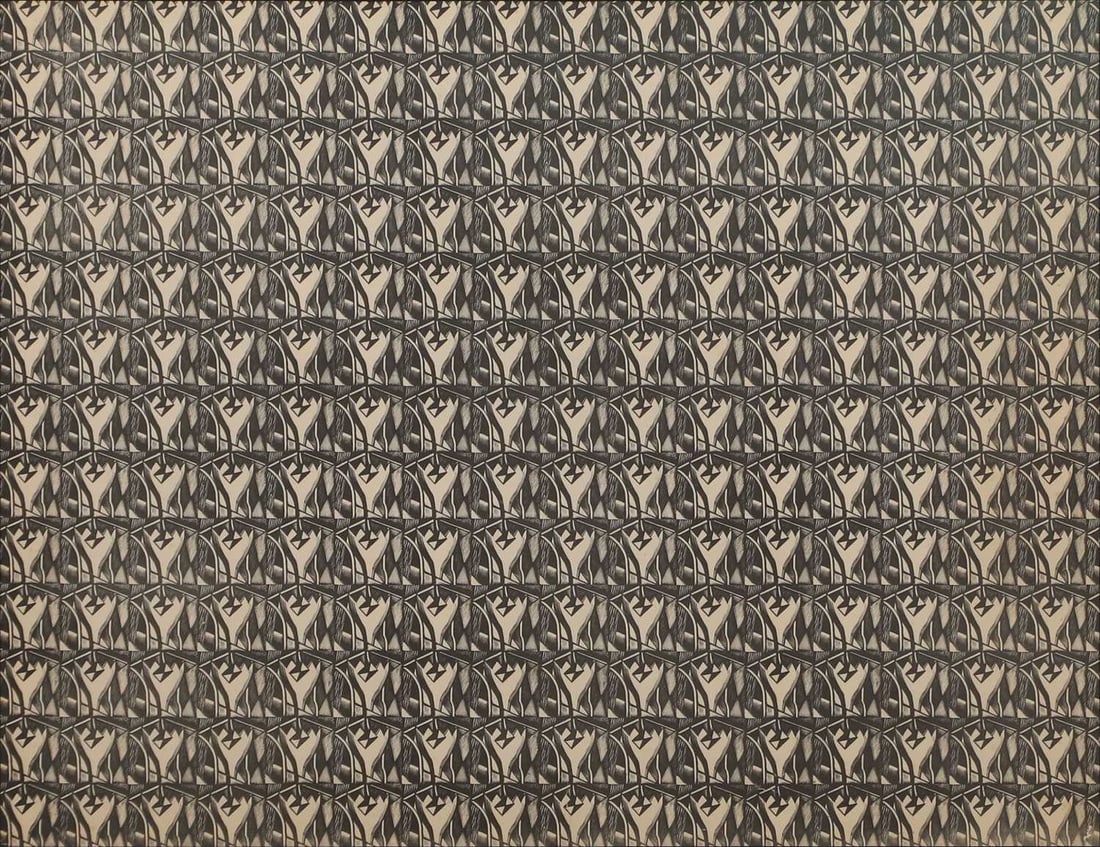 A group of four Curwen Press endpapers designed by Eric Ravilious (1903-1942), Paul Nash (1889-1946) - 2