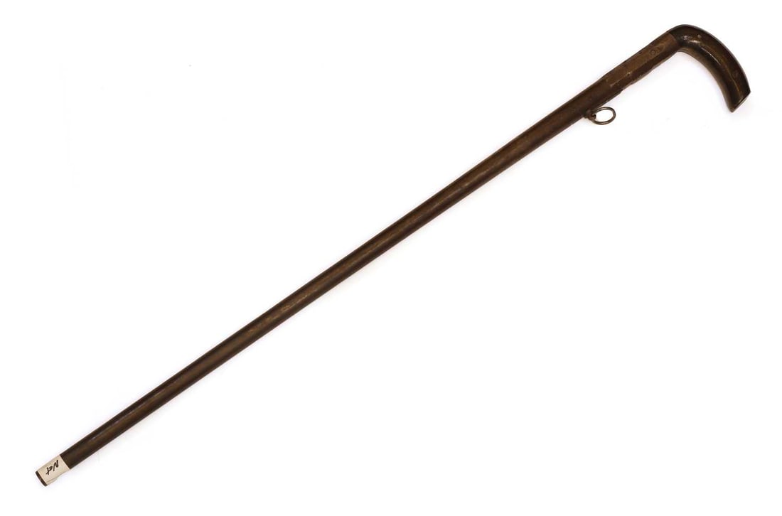 A walking stick percussion cap gun, late 19th century, (1 of 4)