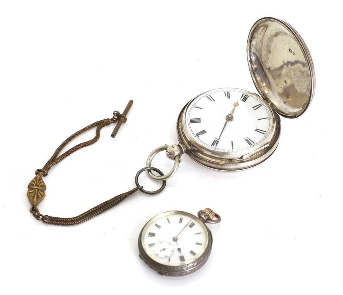 A Victorian pair-cased silver pocket watch, (1 of 2)