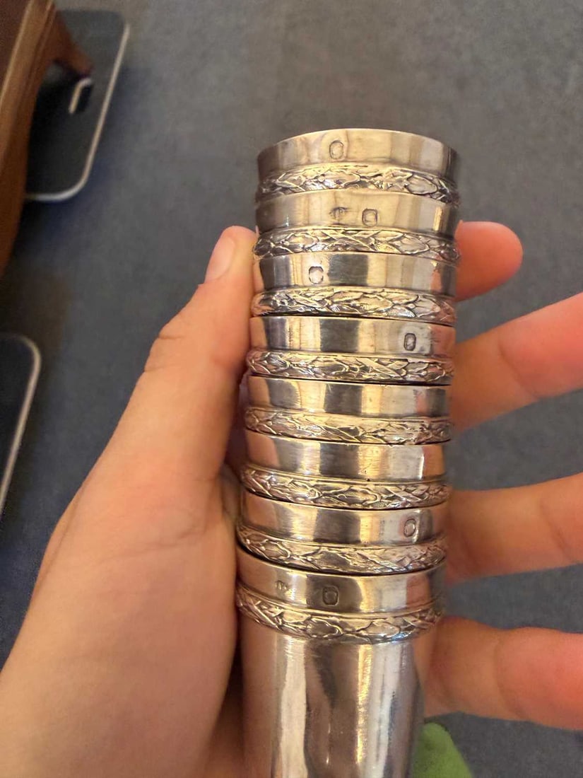 A group of eight silver cups, by Jean Puiforcat, 20th century, French, - 8