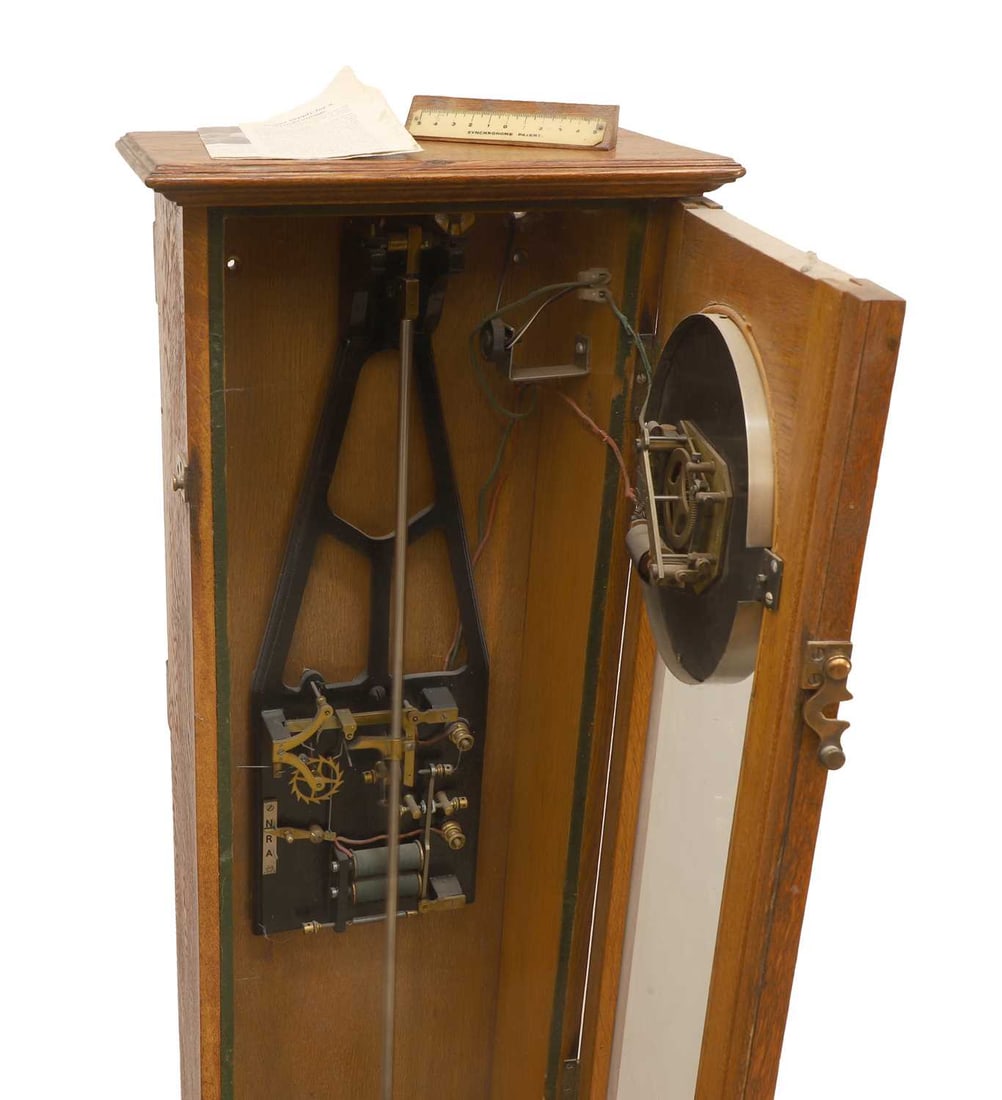 A Synchronome electric master clock, London, mid 20th century, (1 of 1)