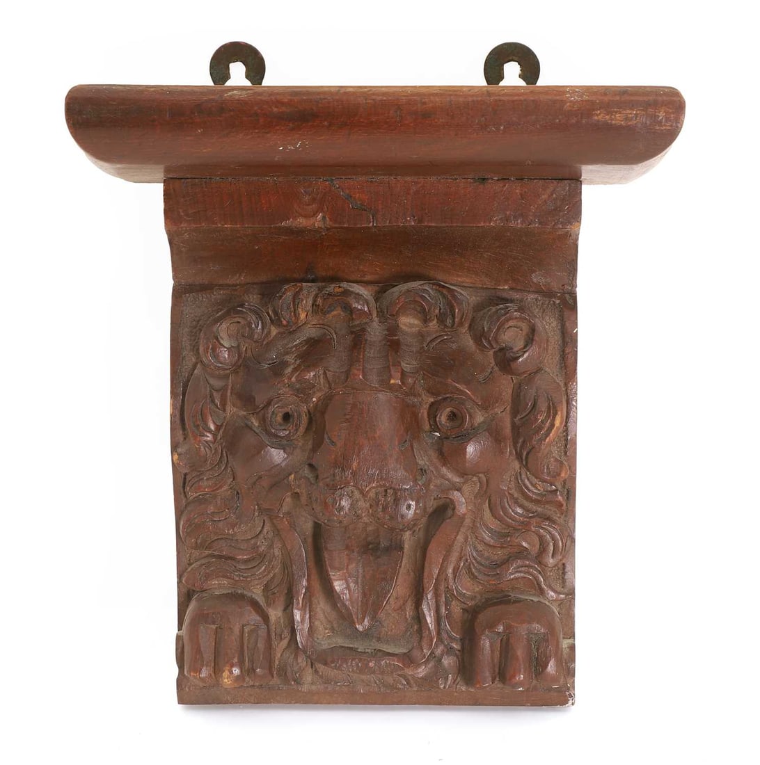 A carved beech wall bracket, circa 1900, (1 of 1)
