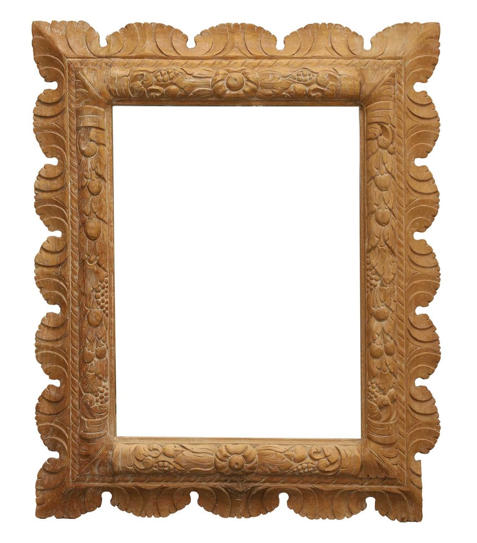 A pine framed mirror, (1 of 1)