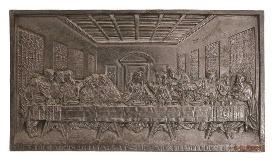 A cast iron plaque of The Last Supper, 20th century, (1 of 1)